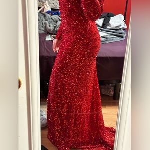 Sequin Prom Dress, size 10.